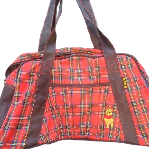 Disney Handbags - Vintage Winnie The Pooh tartan weekend bag
